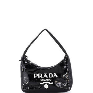 Prada Mini Re-Edition 2000 Hobo Sequins